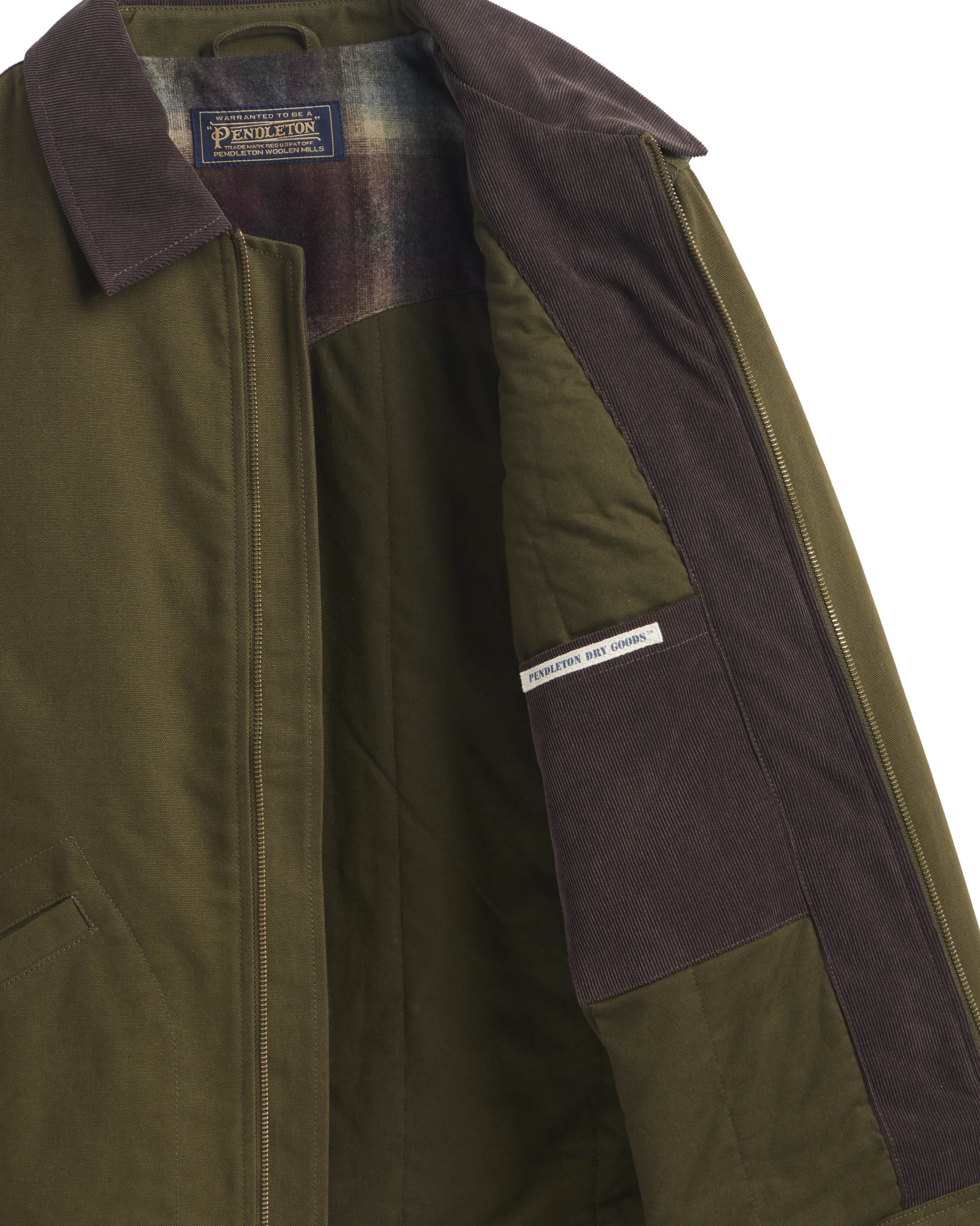 Tahoma Canvas Trucker Jacket Dark Olice