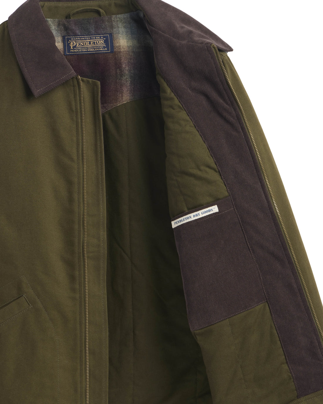 Tahoma Canvas Trucker Jacket Dark Olice