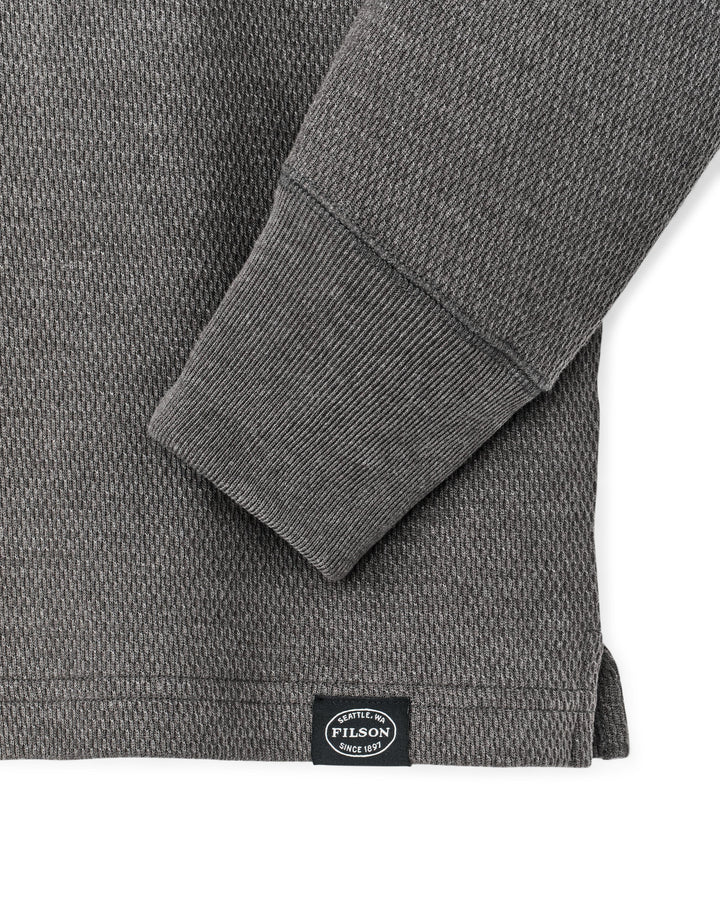 Filson - Waffle Knit Henley - Charcoal
