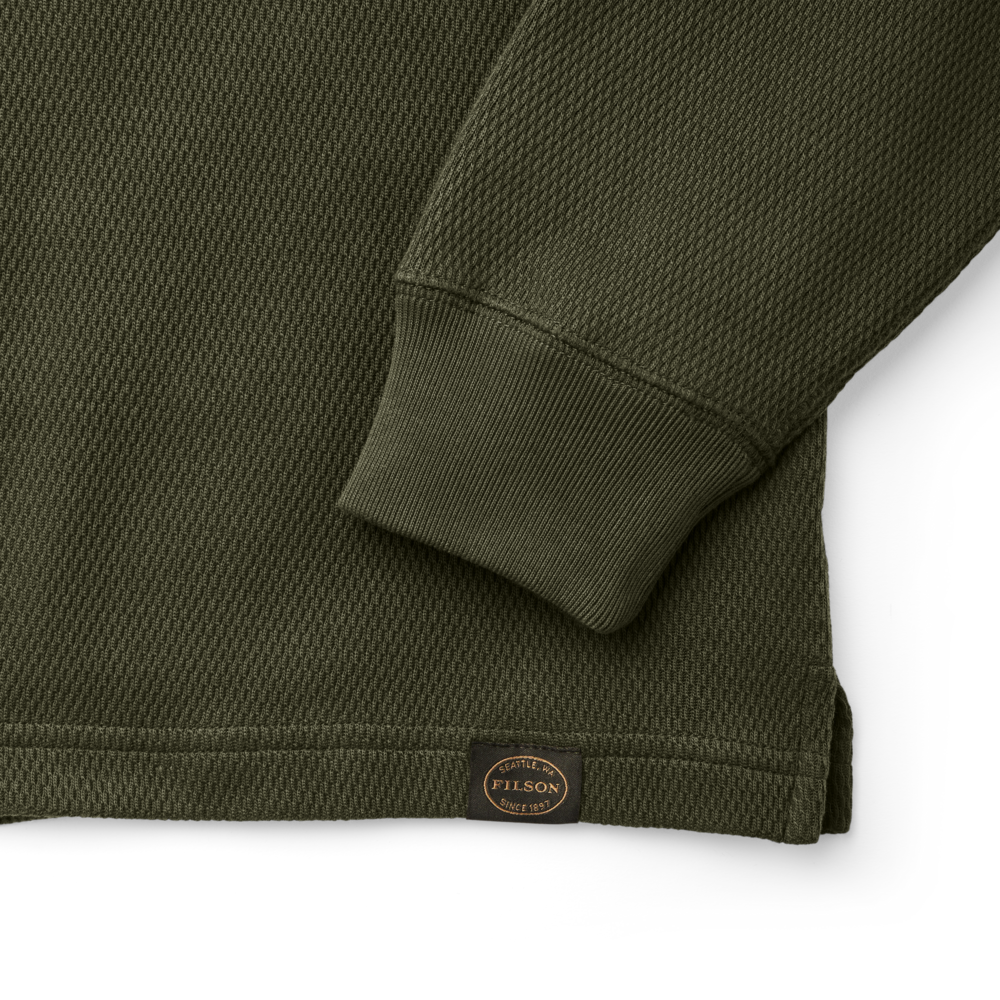 Filson - Waffle Knit Crew - Mossy Rock