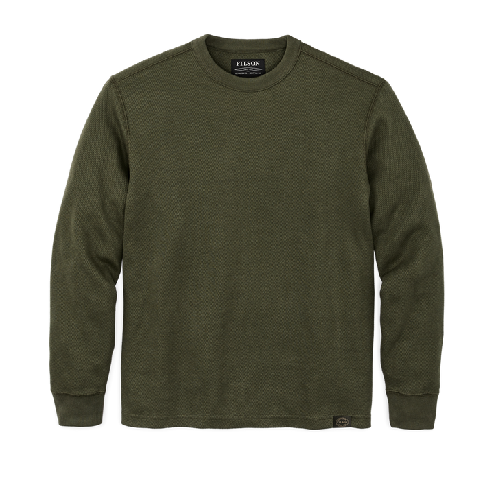 Filson - Waffle Knit Crew - Mossy Rock