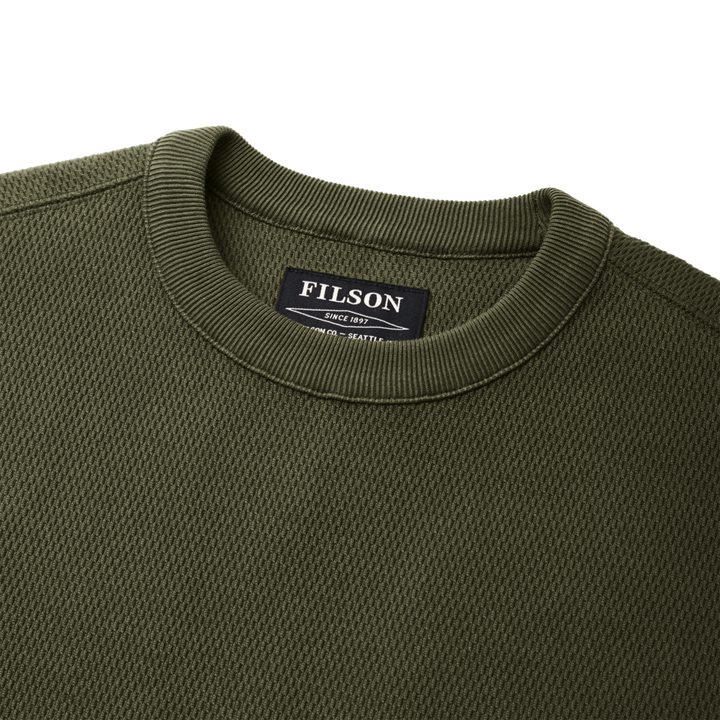 Filson - Waffle Knit Crew - Mossy Rock