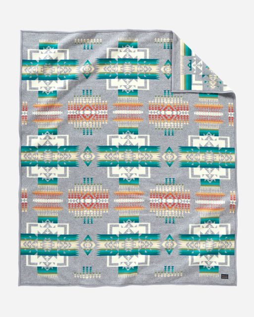pendleton wool napped grey blanket 64 x 80