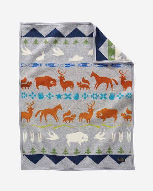 Shared Paths Crib Blanket
